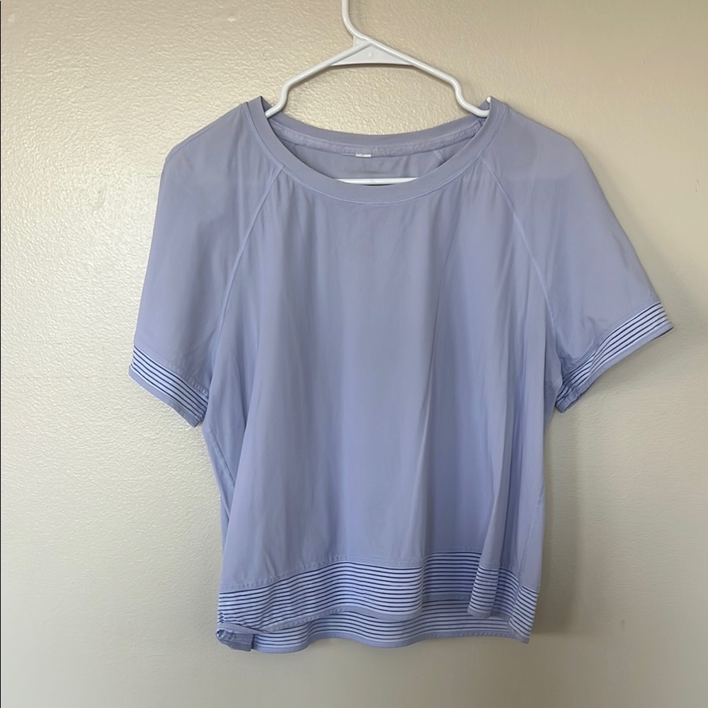 Lululemon Athletica Purple Boxy Short Sleeve Tee
